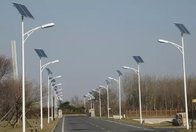 Smart Solar Parking Lot Lights , Solar Powered Street Lights 7M Single Arm Pole